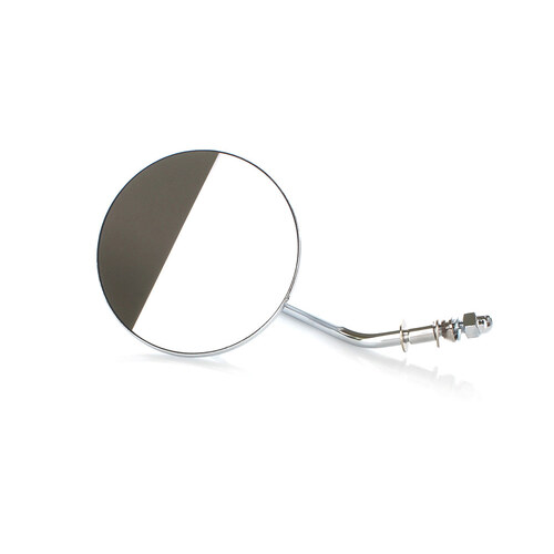 RSS BAI-60-0075R 4" Round Mirror w/Short Stem Chrome for Right Side