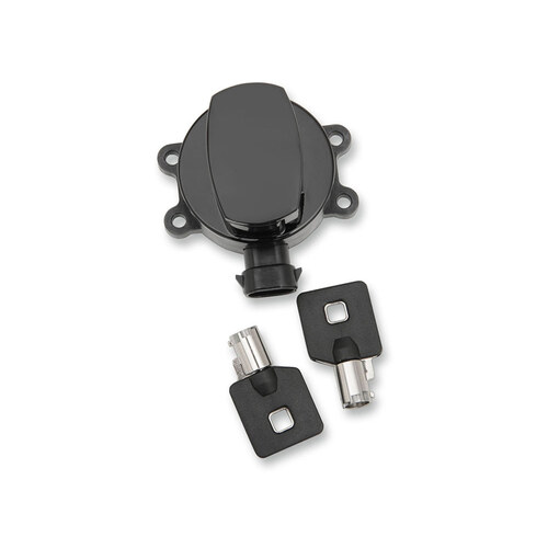 RSS BAI-E21-0214GB Ignition Switch Gloss Black for Softail 11-17/Road King 14-Up & most Dyna Models 12-17