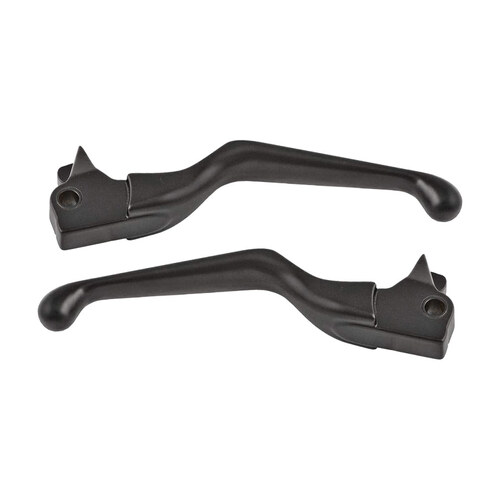 RSS BAI-H07-0574B Hand Levers Black for Softail 96-14/Dyna 96-17/Touring 96-07/Sportster 96-03