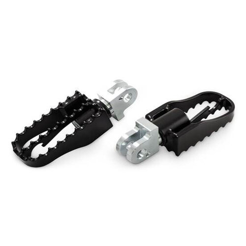 Burly Brand BB13-1007B MX Style Front Footpegs Black for Softail 18-Up