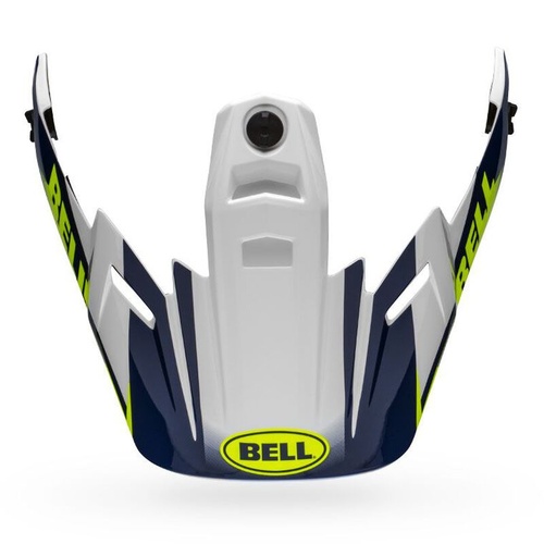 Bell Replacement Peak Dash White/Blue/Hi-Viz for MX-9 Adventure Helmets