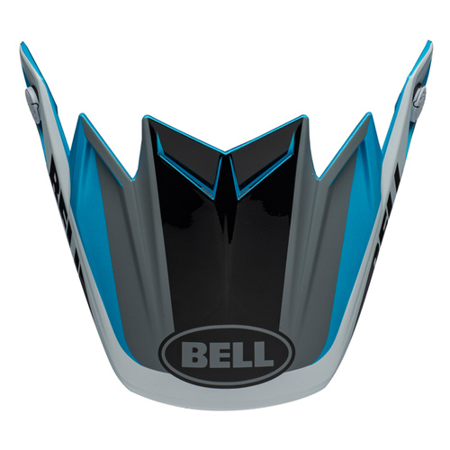 Bell Replacement Peak Division Matte/Gloss White/Black/Blue for Moto-9 Flex Helmets