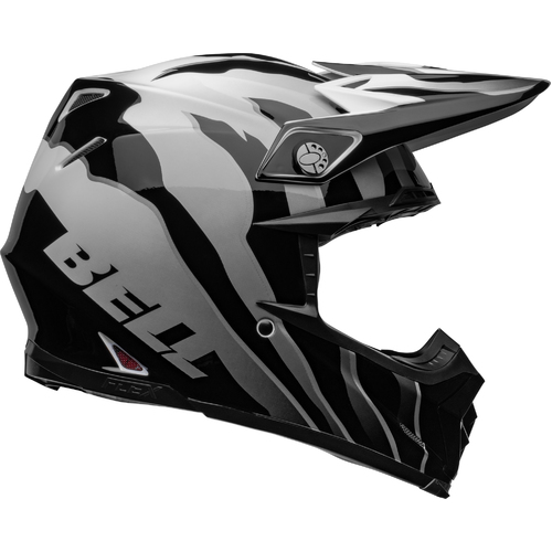 Bell Moto-9S Flex Claw Gloss Black/White Helmet [Size:MD]