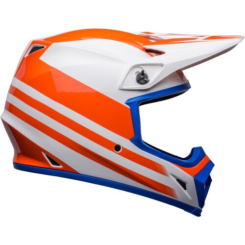 Bell MX-9 MIPS Disrupt White/Orange Helmet [Size:SM]
