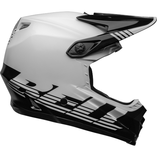 Bell 2023 Moto-9 MIPS Louver Black/White Youth Helmet [Size:SM/MD]