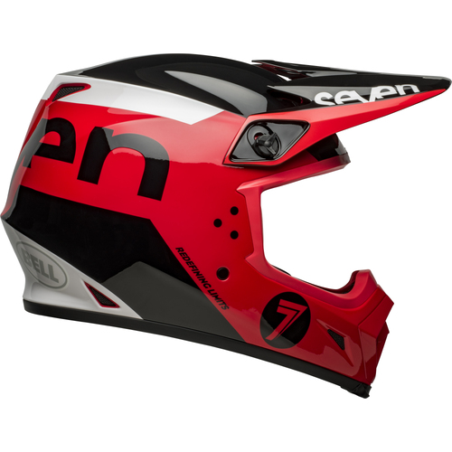 Bell MX-9 MIPS Seven Phaser Red/Black Helmet [Size:SM]
