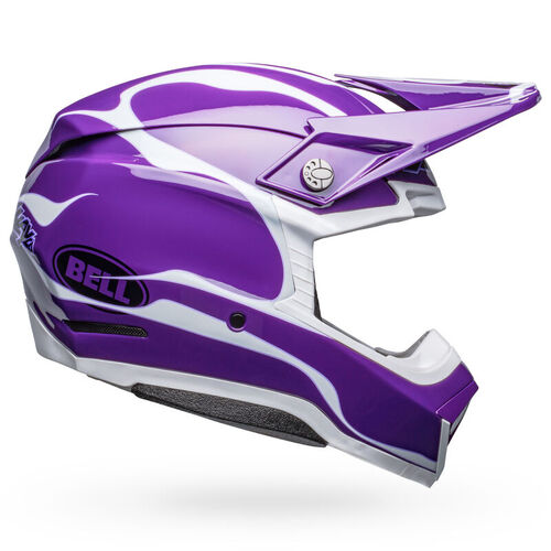 Bell Moto-10 Spherical Slayco Limited Edition Purple/White Helmet [Size:MD]