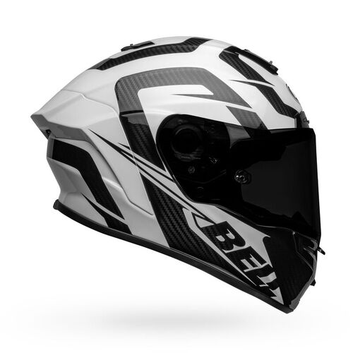 Bell Race Star DLX Flex Labyrinth Gloss White/Black Helmet [Size:MD]