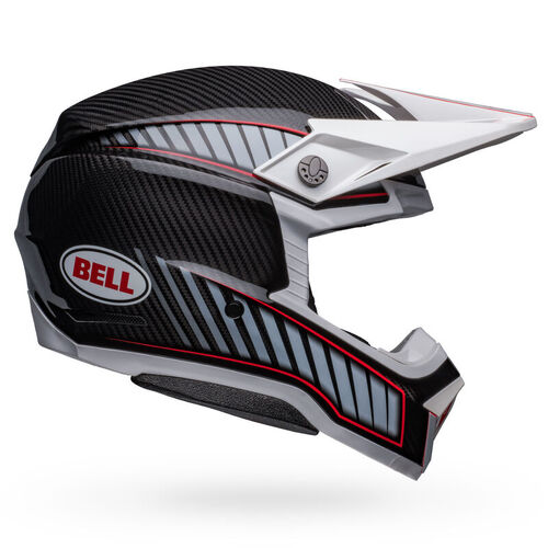 Bell Moto-10 Spherical Rhythm Gloss White/Black Helmet [Size:MD]