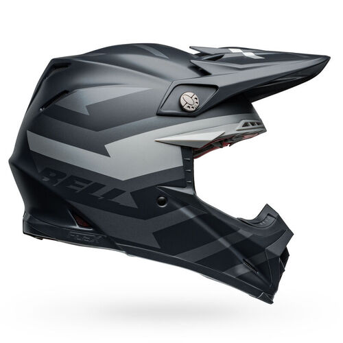 Bell Moto-9S Flex Banshee Satin Black/Silver Helmet [Size:SM]