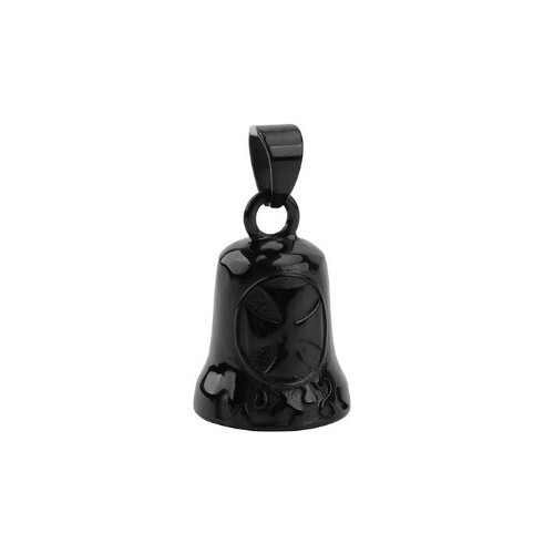 Twin Power Guardian Bell Black w/Black Maltese Cross