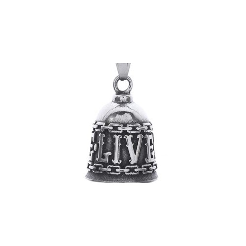 Twin Power Guardian Bell Silver w/Silver Live to Ride in Chains