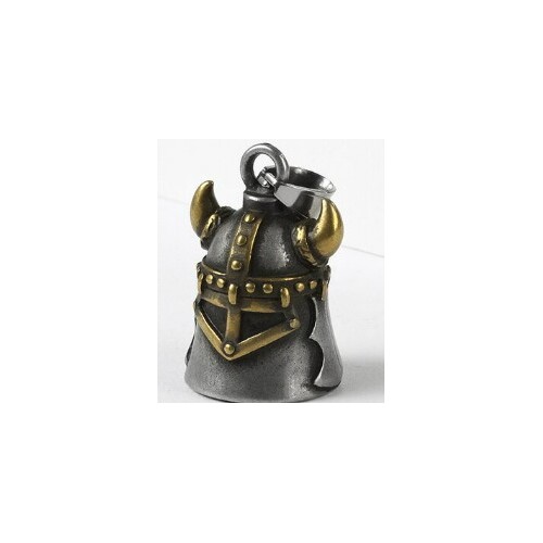 Twin Power Guardian Bell Silver w/Gold Viking Helmet