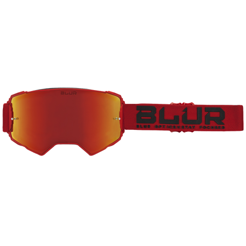Blur B-60 Goggles Phoenix Matte Red w/Radium Red Lens