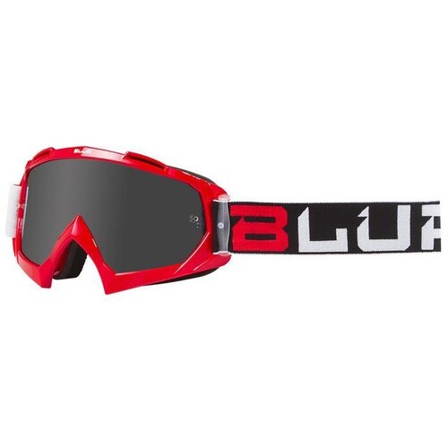 Blur B-10 Goggle Two Face Red/Black/White w/Silver Lens