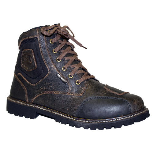 MotoDry Roadster Rubbed Brown Boots [Size:7]