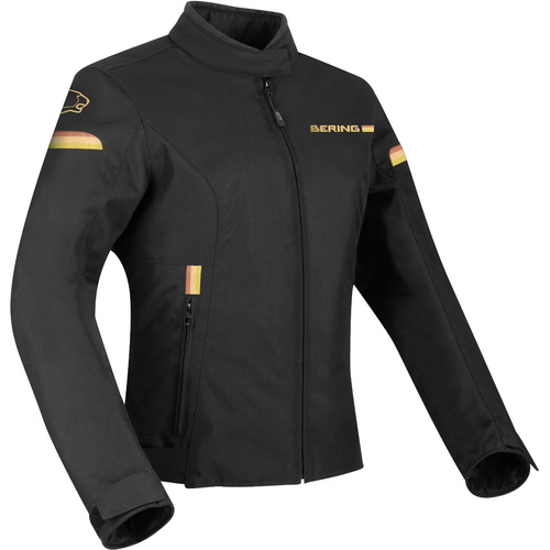 Bering Lady Riva Black/Orange Womens Textile Jacket [Size:T0]
