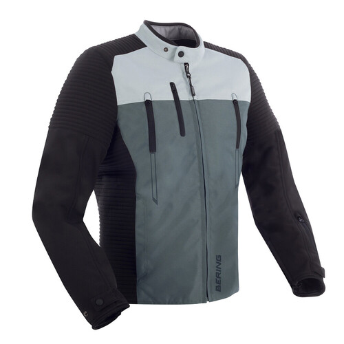 Bering Crosser Grey/Black Textile Jacket [Size:SM]