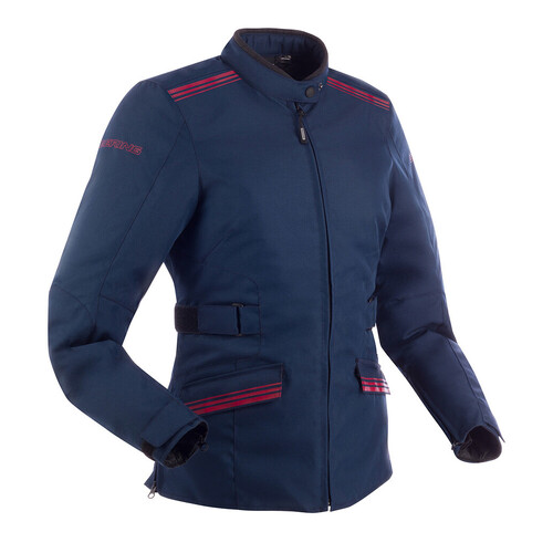 Bering Lady Shine Marine/Bordeaux Womens Textile Jacket [Size:T0]