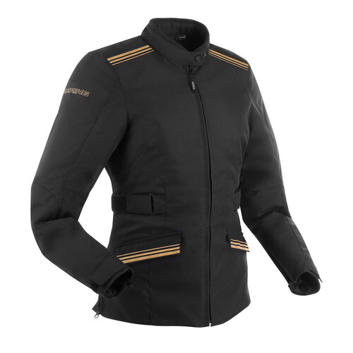 Bering Lady Shine Black/Gold Womens Textile Jacket [Size:T0]
