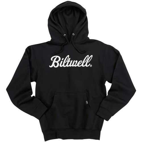 Biltwell Script Black Pullover Hoodie [Size:SM]