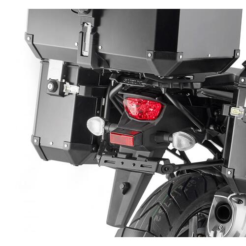 Givi PLO3117CAM PL ONE-FIT Side Case Pannier Holder for Suzuki V-Strom 1050 20-23 w/Monokey Cam Side Trekker Outback Cases