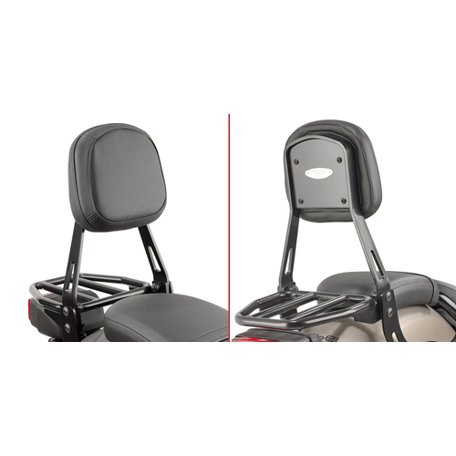 Givi TS1160B Backrest w/Detachable Small Luggage Carrier for Honda CMX 500 Rebel 17-23