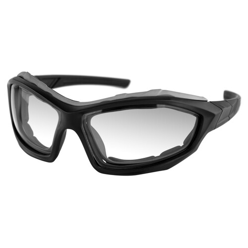 Bobster Dusk Sunglasses Matte Black w/Clear Photochromic Lens