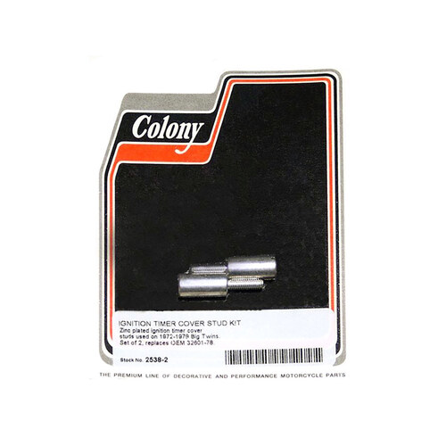 Colony Machine CM-2538-2 Ignition Timer Studs for Big Twin 72-79