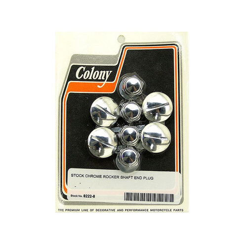 Colony Machine CM-8222-8 Rocker Shaft Plug Set for Big Twin 66-70/Sportster 57-70