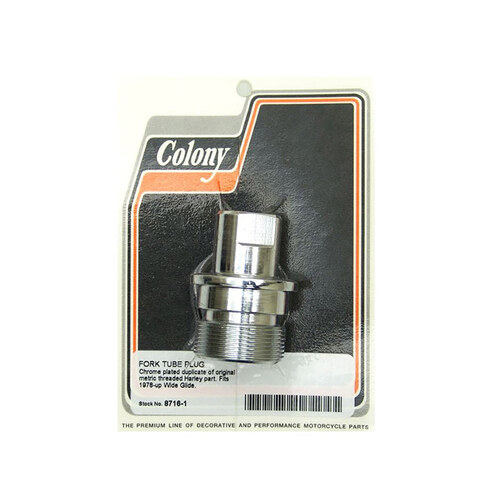 Colony Machine CM-8716-1 Fork Tube Plug for Big Twin 78-Up w/Wide Glide Front End