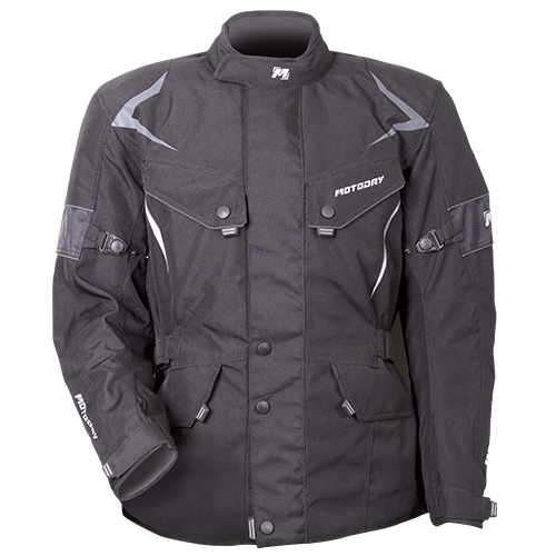 MotoDry Thermo Black Textile Jacket [Size:SM]