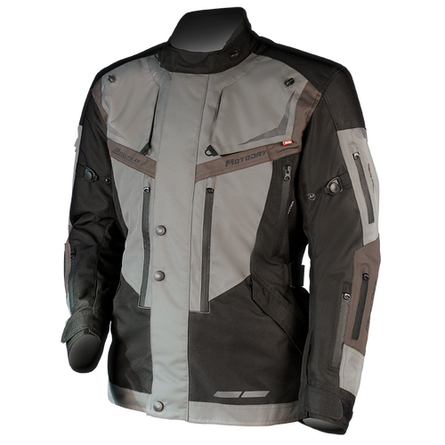 MotoDry Rallye 2 Adventure Black/Sand/Brown Textile Jacket [Size:SM]