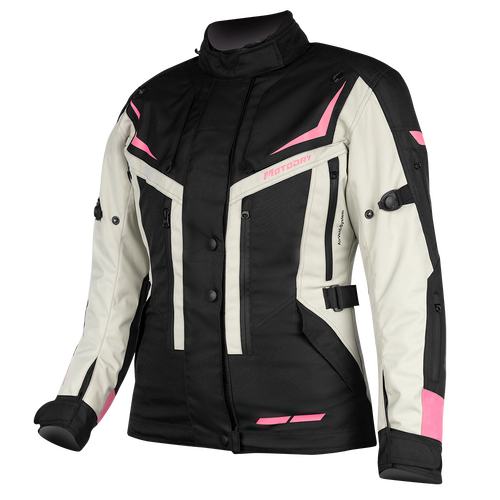 MotoDry Rallye 2 Adventure Black/Grey/Magenta Womens Textile Jacket [Size:10]