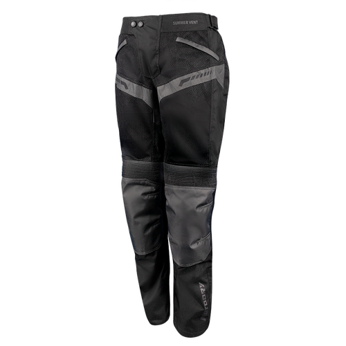 MotoDry Summer-Vent Black Textile Pants [Size:SM]