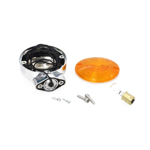 Chris Products CP-8402A Turn Signal w/Amber Lens for Softail 86-Up (Front or Rear)