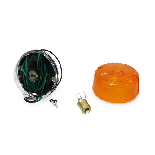 Chris Products CP-8407A Turn Signal w/Threaded Body Separate Wiring Hole for FXST/Sportster/Dyna 86-01