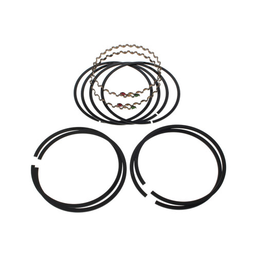 Cycle Pro CPL-28012C Piston Rings (Cast) Standard for Big Twin EVO 80ci 1200cc 84-99 & Sportster 88-03 1200cc