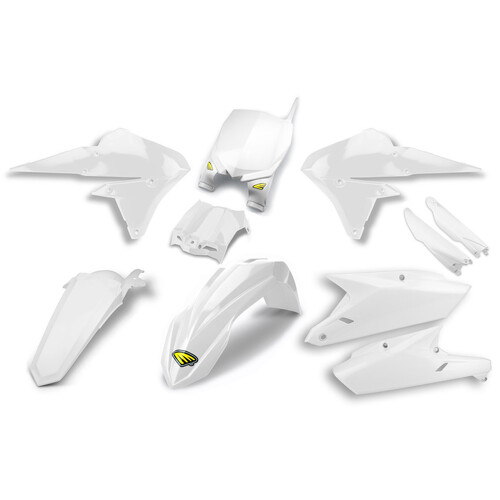 Cycra Powerflow Plastic Body Kit White for Yamaha YZ250F 14-18/YZ450F 14-17