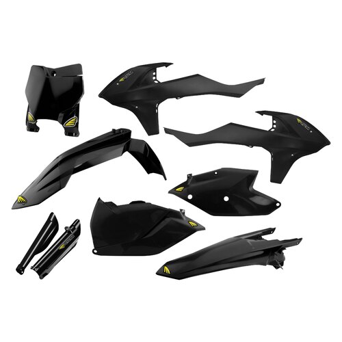 Cycra Powerflow Plastics Body Kit Black for KTM SX/SX-F/XC-F 16-20