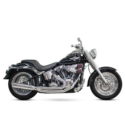D&D Exhaust DD576Z-32FQ Boarzilla 2-1 Exhaust System Chrome for Softail 86-17