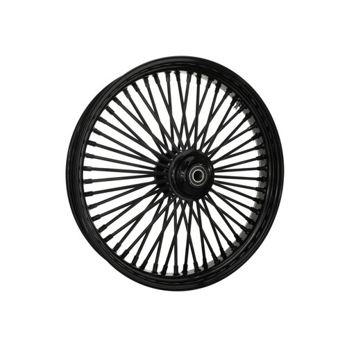 DNA Specialty DNA-23390950A-AB 23" x 3.5" Mammoth Fat Spoke Front Wheel Gloss Black for Touring 08-Up