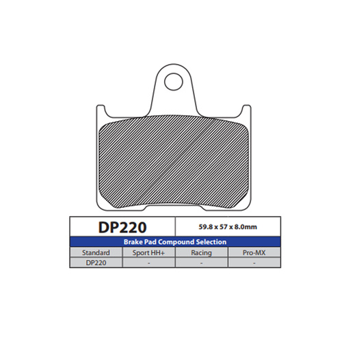 DP Brake Pads DP220 Sintered Brake Pads