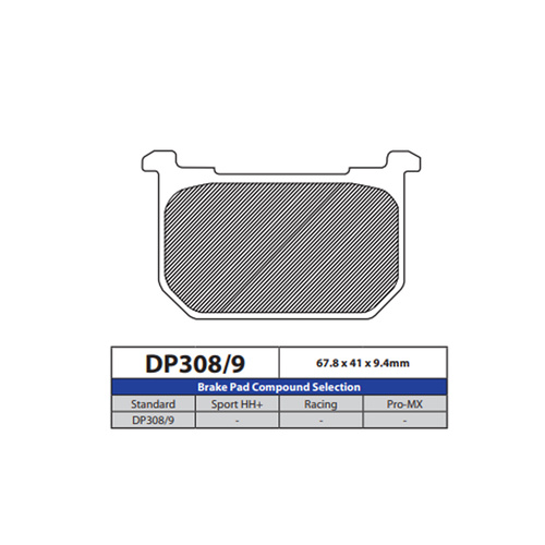 DP Brake Pads DP308 Sintered Brake Pads