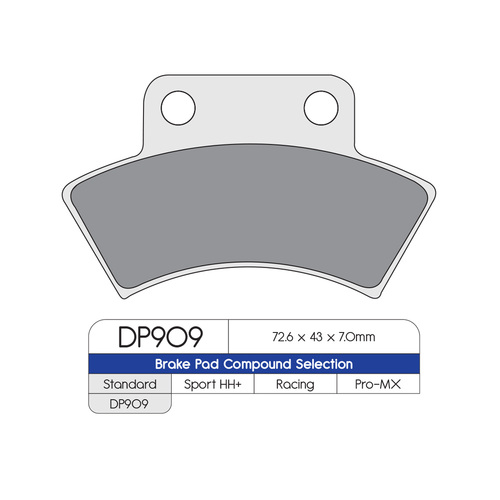 DP Brake Pads DP909 Sintered Brake Pads