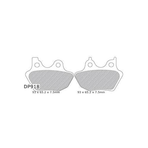 DP Brakes DP918 Sintered Front or Rear Brake Pads for Big Twin 00-07
