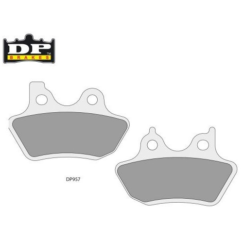 DP Brakes DP957 Sintered Front or Rear Brake Pads for Big Twin 05-07/V-Rod Models 05-06
