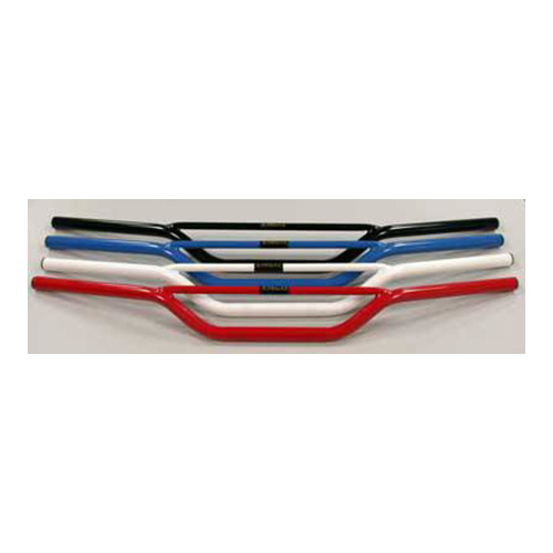 Emgo E2392463 Carbon Steel 7/8" Replica Handlebars Blue for CR Models (31" Wide x 2.75" Rise x 3" Pullback x 7" Center)