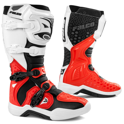 Falco Level 2 White/Red Boots [Size:39]