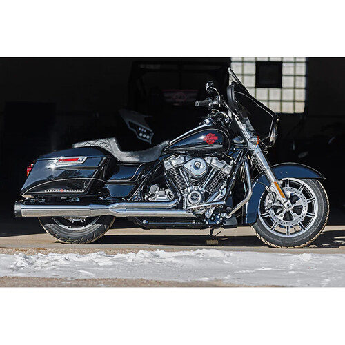 Firebrand FB-10-1074 Monarch 2-1 Exhaust Chrome w/Black End Cap for Touring 17-Up
